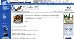 Desktop Screenshot of confederaciongaucha.com.ar