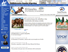 Tablet Screenshot of confederaciongaucha.com.ar